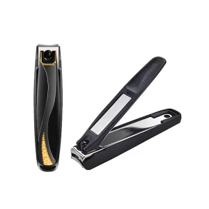 Durable Stainless Steel Nail Clippers Set With Built In File Sharp Zinc Alloy Fingernail & Toenail Clipper Presented in Tin Case