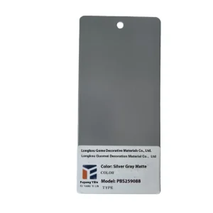 Durable Weather Resistant Indoor Silver Gray Acrylic Powder Coating Electrostatic Spraying Environmental Friendly Smooth Texture