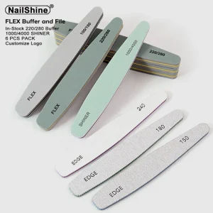 EDGE Nail File 150 180 240 Grid Flex Nail Buffer 100 180 220 280 Shiner 1000 4000 Edge Nail Files and Buffers