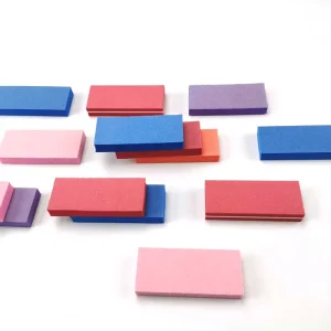 EVA Sponge Zebra Nail File Double Sided Mini Disposable Nail Buffer Block with Custom Logo for Beauty Salons