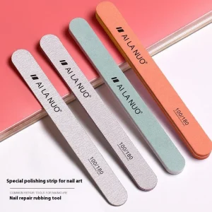Eco friendly Double Sided Coarse Sand Polishing Strip Sponge Nail File Tools Emery Nail Files for Nail Care