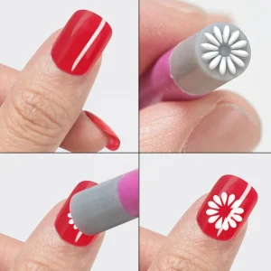 Eco friendly Plastic Nail Art Stamping Pen Customizable Logo for Women Fashion DIY Personalized Nail Dotting Flower Graffiti