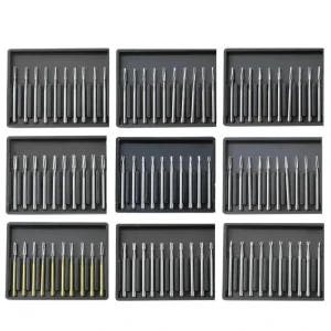 Electric Dental FG RA Tungsten Carbide Burs High Low Speed Handpiece Steel Grinding Head Ball Split Contra Angle Drill