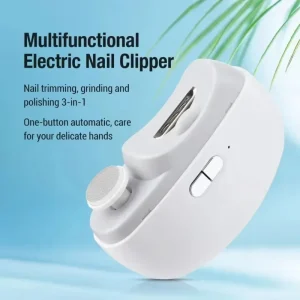 Electric Nail Clippers Nail Cutter and File with Nail Storage Box Rechargeable