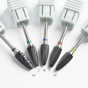 Electric Portable Nail Drill Machine Black Ceramic Burr File 4x Manicure Pedicure 35000rpm Speed