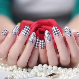 Elegant Design Women Nail Art Water Stickers Decals 3d DIY Full Wraps Foils Decorations Plastic Nail Beauty Products Paypal tt