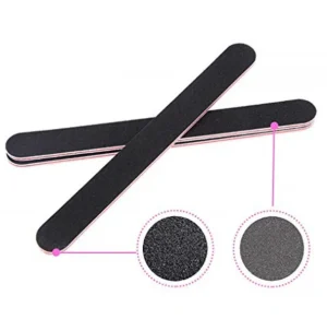 Emery Sponge Sandpaper Strip Nail Rubbing Tools Disposable 100 180 Grit Nail Black File Buffer High Quality Hard wearing