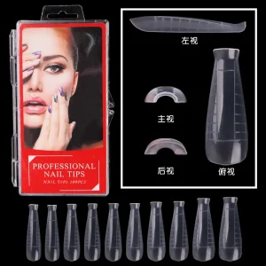 Extension False Nail Tips Acrylic Fake Finger UV Gel Polish Quick Building Mold Sculpted Full Cover Nail Tips Manicures Tool Set