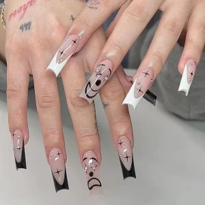 Extra Long Acrylic High Quality False Artificial Press on Nails