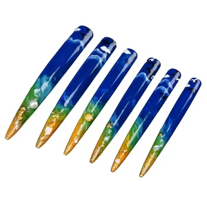 Extra Long Stiletto Pointed Artificial Tips Clear Natural Half Cover Step Fingertips