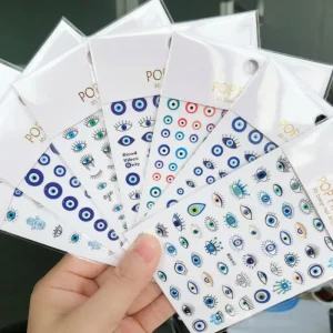 Eye Series Nail Sticker Art Decorations Charming Manicure Tattoos Foil Decals Nails Decorations