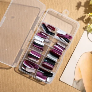 Factor Directly Sales 120pcs Mix Colors Press On Nails Square Nail Tips