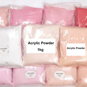 Factory 1000G Pink White Clear Bulk No Sticky Nail Acrylic Dipping Powder