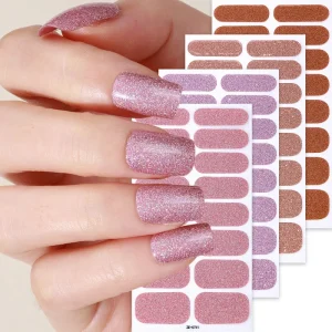 Factory 3D Nail Wraps Stickers Gradient PET Material Cat’s Eye and Waterproof Decorative Full Wrap Art Nail