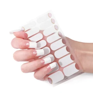 Factory 5D Embossed Custom Gel Nail Wraps Diamonds Rhinestones 16 Pcs Day Nail Art Sticker for Nails Decoration