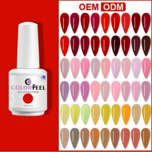 Factory Custom Brands Gel Nail Varnish Colours French Gel Nail Polish