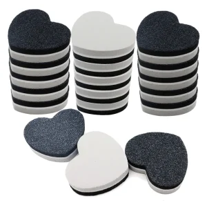 Factory Custom Mini EVA High Elastic Nail Buffer File Black Grey Colored Double Rectangle for Salon Use Cute Personal Nail Files