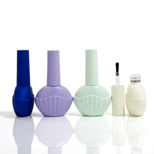 Factory Custom White Gel Polish Bottle Unique Shape Customize Manicure Bottle 12Ml Nail Polish Glass Bottle