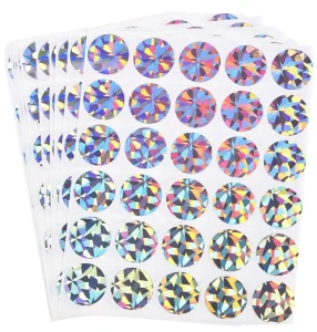 Factory Direct Custom Printed Holographic Shiny Round Scratch Off Stickers for Craft Use OEM ODM