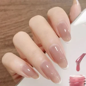 Factory Direct Price Nude Jelly Gel Nail Polish Custom Logo Nail Jelly Polish