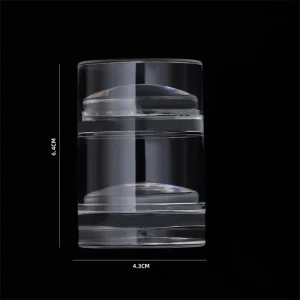 Factory Direct Transparent Double Head Silicone Nail Stamper Complete Round Transparent Nail Jelly Stamper Tools