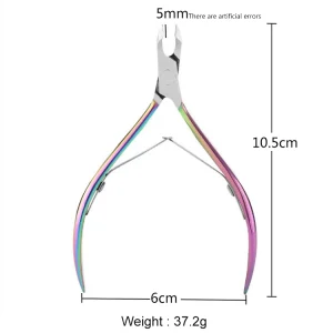 Factory Manicure Tools Customize Titanium Clipper Stainless Steel Nail Cuticle Nippers