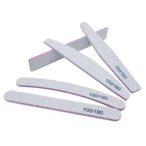 Factory Nail File Professional Nail Files Reusable Double Sided Emery Board 100 180 Grit Tools for Home and Salon Use