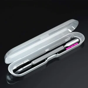 Factory Nail Tool Set 2 Pcs Stainless Steel Cuticle Pusher Nail Polish Pedicure Cleaner Tool for Fingernail and Toenail