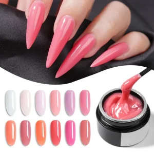 Factory New Cream Extension UV Nail Gel Polish 100pcs High Quality Non Smell LED UV Cure 30 60s