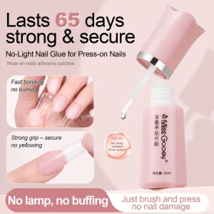 Factory No Light Nail Glue for Press On Nails False Nails Quick Drying Non Sticky 65day Long Lasting Strong Adhesive