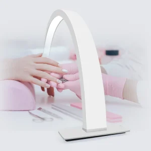 Factory OEM 48W 30inch Half Moon Nail Lamp Half Moon LED Light for Nail Table Moon Light Lamp for Nail