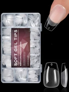 Factory Oem Artificial Nail Tips Half Matte Almond Oval Square Nail Tips