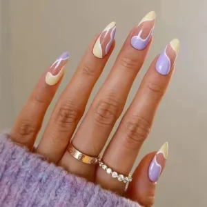Factory Press on Nails Medium Short Coffin Almond French Tip Stiletto Butterfly False Nails Reusable ABS Nail Tips
