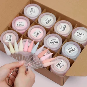 Factory Price 48 Colors Bulk Pastel Acrylic Nail Dipping Powder for Nail Salons