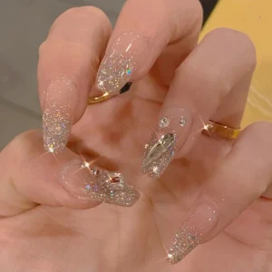 Factory Price Custom Private Label ABS French Full Cover Nail Art Design Easy to Apply Press On Nails for Women
