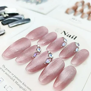 Factory Price Handmade Long Short Diamond False Nails Artificial Fingernails Press on Nail