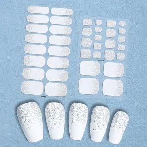 Factory Price Stickers OEM Colorful Design Gel Polish Foot Toe Nail Wraps Nail Foil Stickers for Toe Nail Beauty
