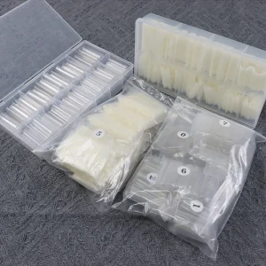Factory Sale 500PCS Tapered Square Coffin Nail Tips No C Curve XXL Water Pipe Nails Natural Design for Finger