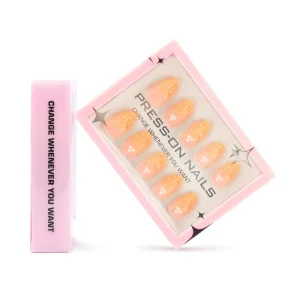 Factory Short Almond Fake Nails 30pcs French Style Acrylic Full Cover Press on Nails Custom Nail Art Salon