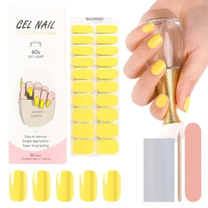 Factory Supplier Custom Semi Cured Gel Nail Polish Sticker Wraps
