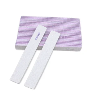 Factory Supply Japanese Sandpaper Nail Files Bulk Custom Logo Double Sided Nail Buffer 80 100 180 240 Grit