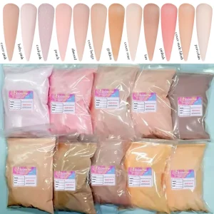 Factory Supply Nude Powder Nail Art Supplies Manicure 1kg Bulk Nail Acrylic Powder