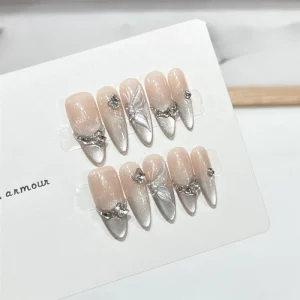 Fairy Bling Luxury False Tips Acrylic Handmade Press on Nails