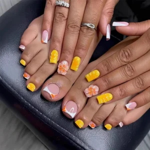 False Nails Backing Adhesive Artificial Fingernails Finger Nail and Toe Nails Press on Kits Matching