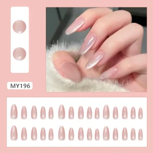 False Nails Kit China Mfrs Acrylic Luxury 3d Full Cover Soft Gel Thin Bulk PressedOn Set of 20 Tip Chart