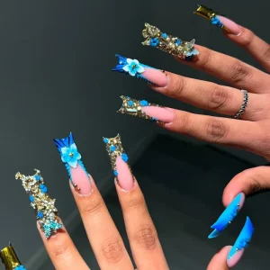False Press on Nails Artificial Fingernails With Packaging Box Press on Nails