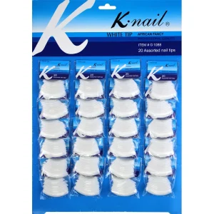 Fashion 24Bags Acrylic Middle Long Stiletto Nail Tips Pointed Sharp False Nails