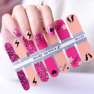 Fashion Nail Foil Sticker Factory Supply Easter Wraps Nail Sticker