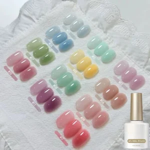 Fashion Nude Shiny Soak Off UV Gel Nail Gel Polish Cosmetics Nail Art Nails Gel Polish Tips Nail Varnish