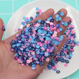 Fashionable Mini Polymer Clay Craft for DIY 3D Art Decoration Slice Nail Slime Accessories with Stickers & Decals